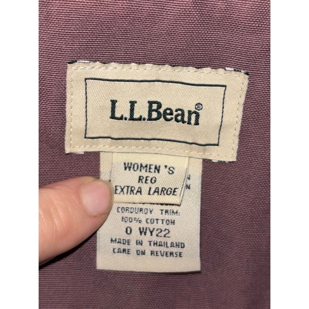 Vintage L.L. Bean women’s purple mauve chore jacket barn coat (XL) NO BUTTONS - Picture 5 of 8